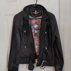 Dollhouse Women's Black Faux Leather Jacket